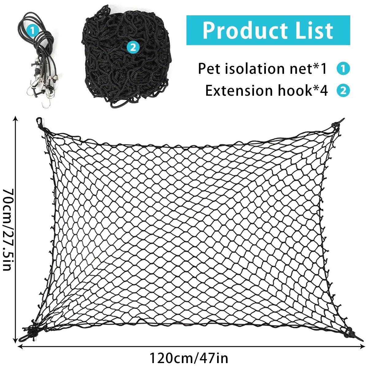 Dog Barrier Net Rear Seat Car Protection - chloespetshop