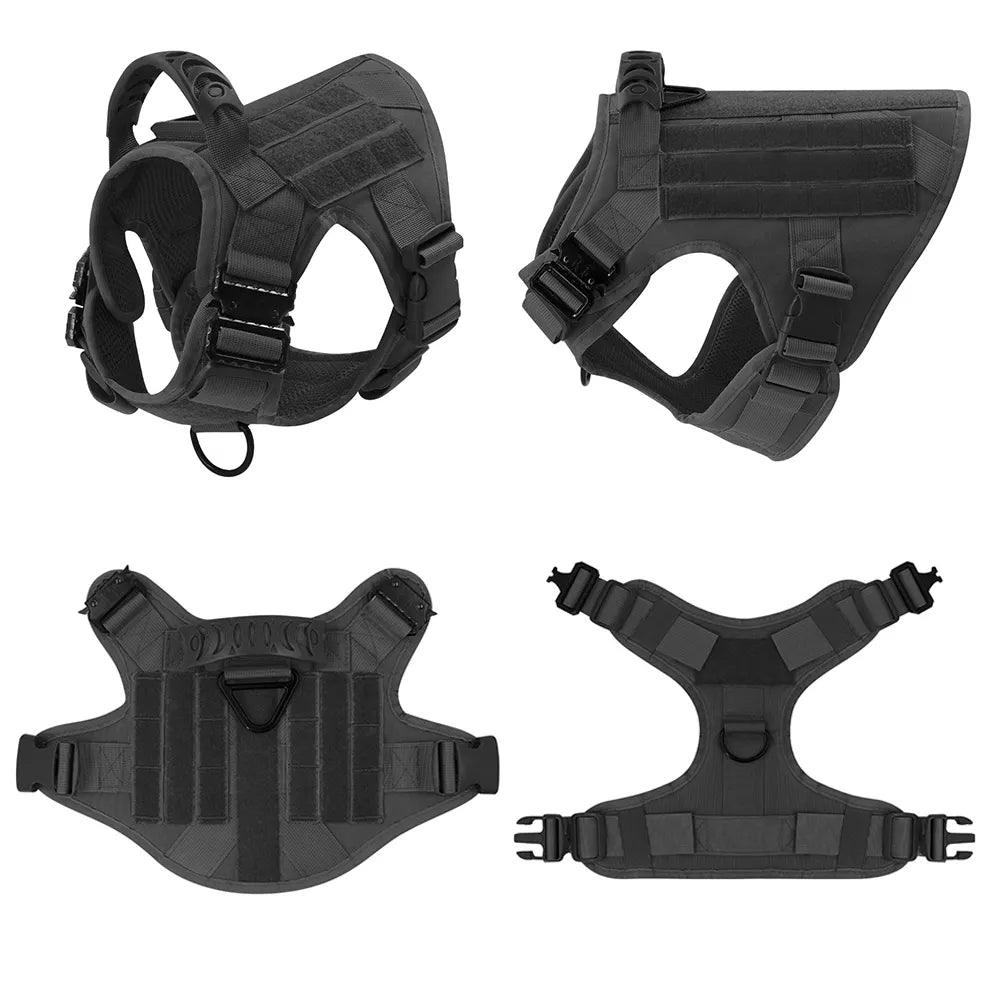 K9 Dog Tactical Harness And Leash - chloespetshop