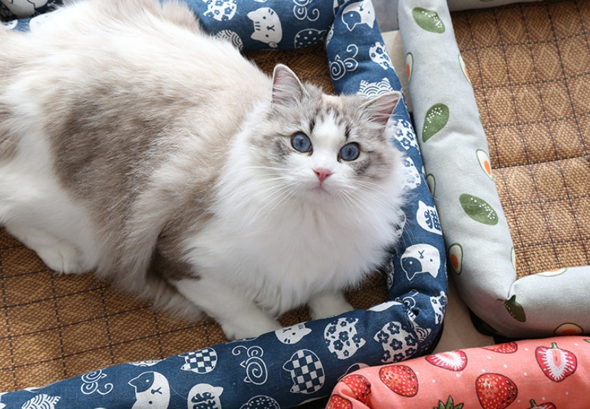 Multi-Color Into Cute Fashion Styles, Summer Pet Cooling Ice Mat, Square Cool Cat Litter