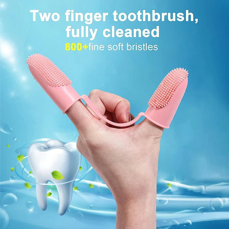 Pet Two Finger Toothbrush