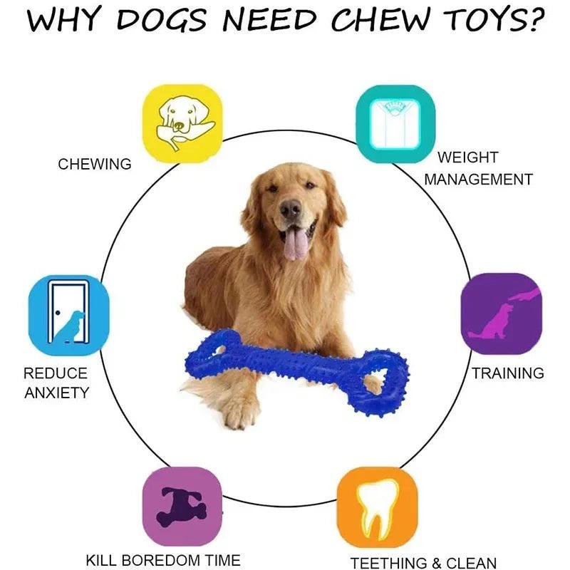 Bone Shaped Dog Chew Toys - chloespetshop