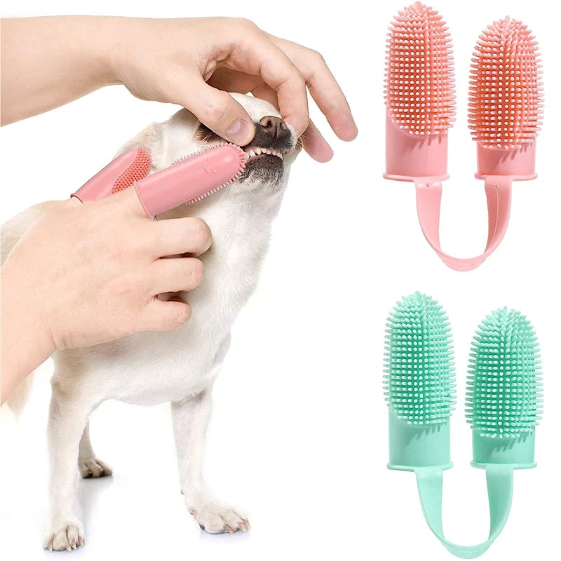 Pet Two Finger Toothbrush