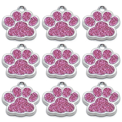 Paw Blank Decoration Color Dog Pet Id Tags