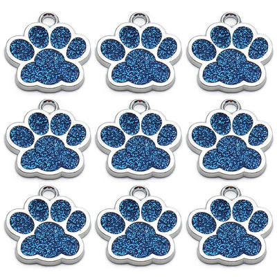 Paw Blank Decoration Color Dog Pet Id Tags