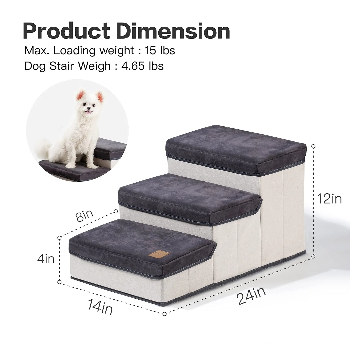 Dog Stairs With Storage