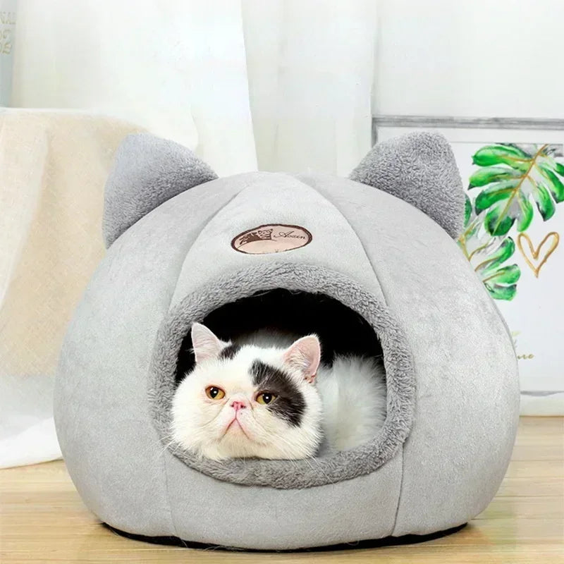 Cat Bed House With Pad