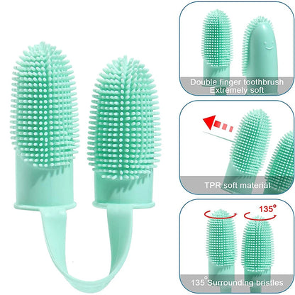 Pet Two Finger Toothbrush