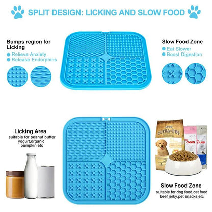 Dog Slow Feeder Lick Mats - chloespetshop