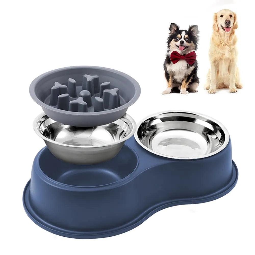 Double Dog Bowl Stainless Steel - chloespetshop