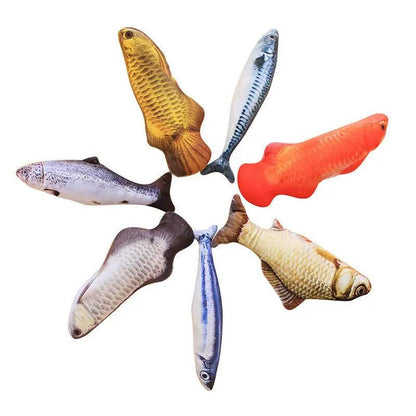 Fish Plush Cat Toy - chloespetshop