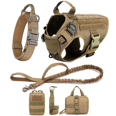 K9 Dog Tactical Harness And Leash - chloespetshop