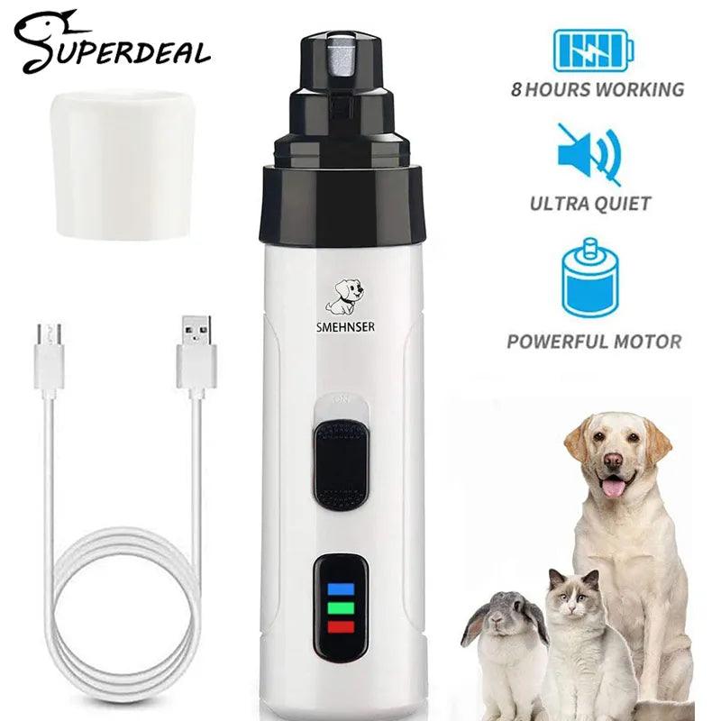 Pet Nail Grinders Rechargeable - chloespetshop