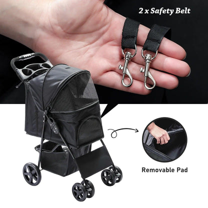 Pet Stroller Fold-Able - chloespetshop