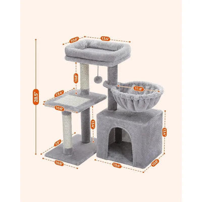 Small Cat Tree With Scratching Posts - chloespetshop