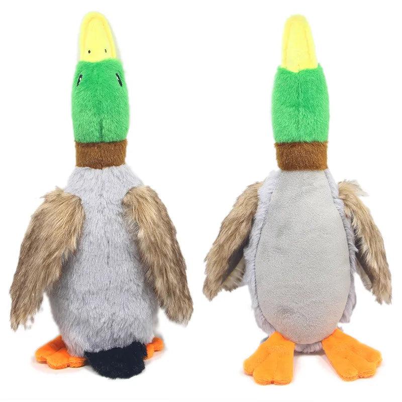 Squeaky Duck Shaped Chew Toy - chloespetshop