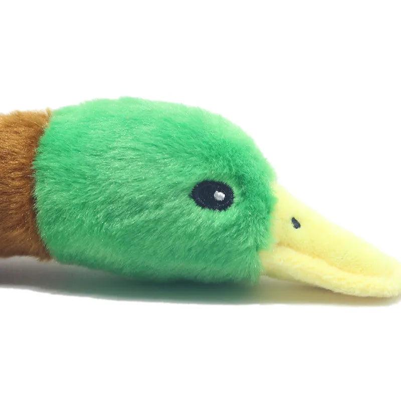 Squeaky Duck Shaped Chew Toy - chloespetshop