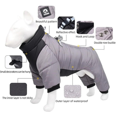 Winter Warm Thicken Pet Dog Jacket - chloespetshop